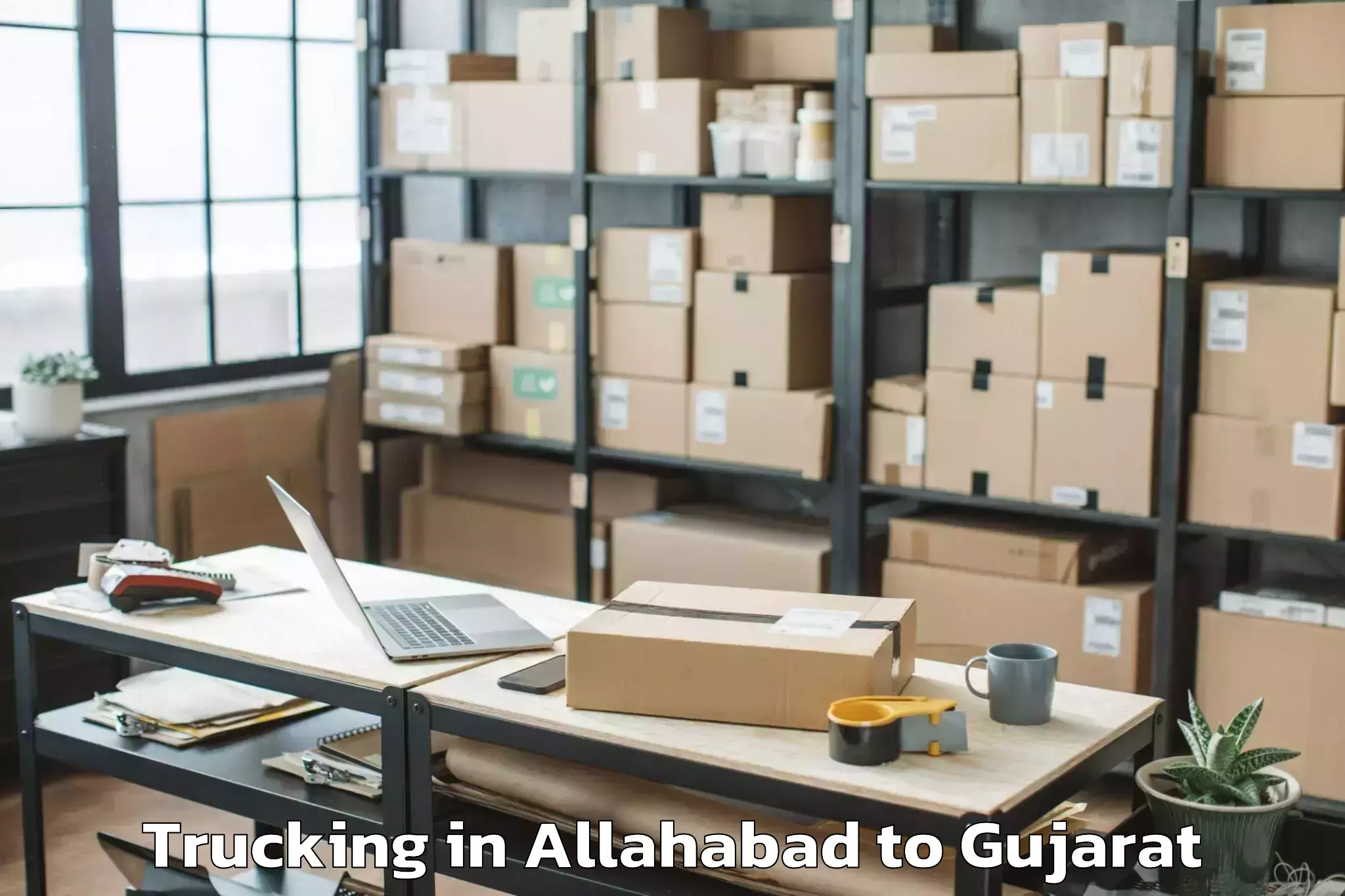 Professional Allahabad to Kaprada Trucking